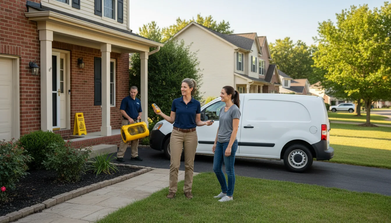 Water restoration image for Dehumidification And Cleanup Services in Ferriday, LA